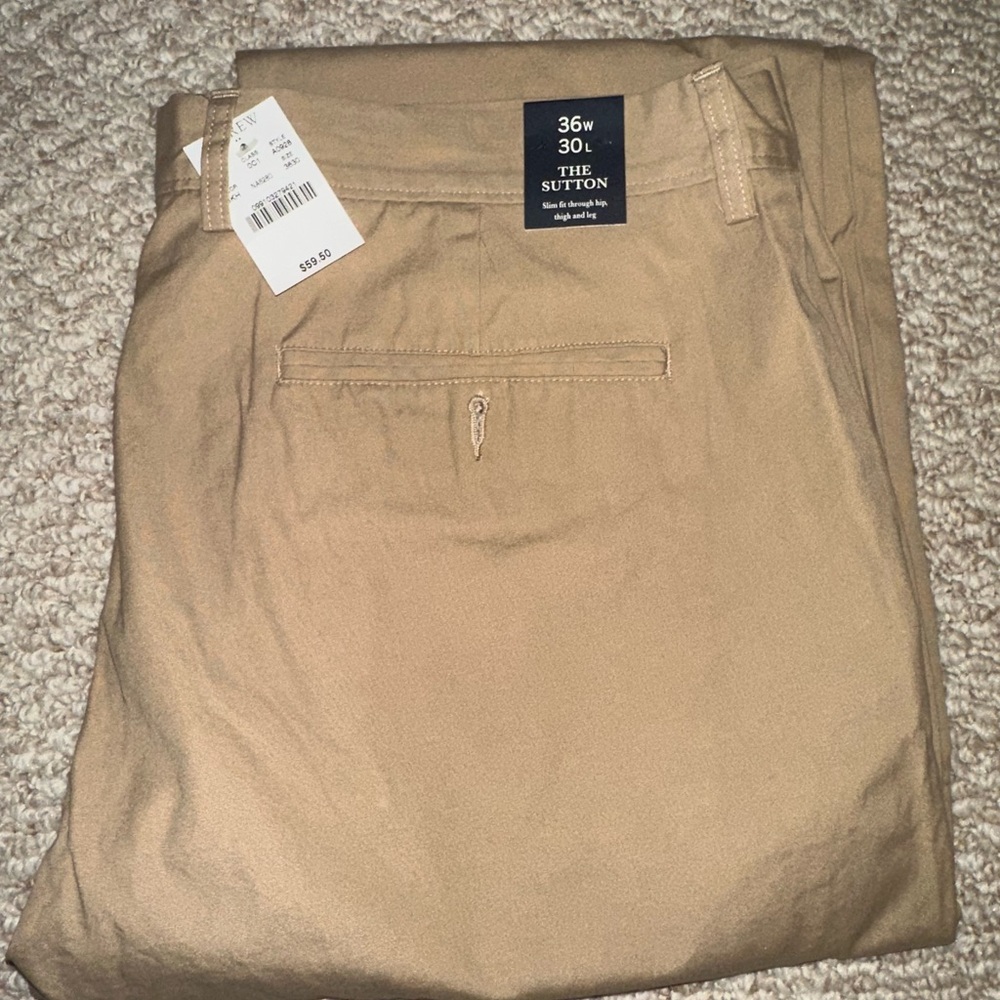 J. Crew The Sutton Chinos in Khaki